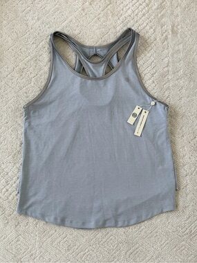 NWT Max Studio Light Gray Racerback Tank Top